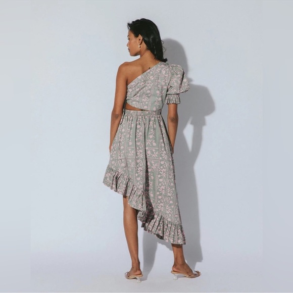 REVOLVE | Cleobella Asymmetrical One Shoulder Cut
Out Paola midi Dress - Picture 2 of 7